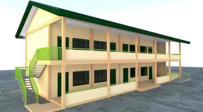 Desain ruang kelas 2 lantai