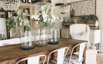 Desain Ruang Makan Shabby Chic Elegan dan Nyaman